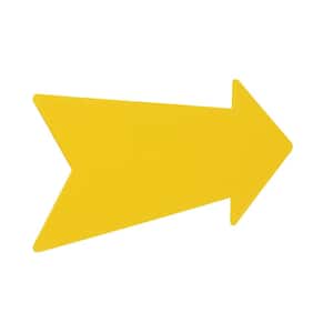 9.25 in. x 23 in. Corrugated Plastic Yellow Arrow Create-A-Sign