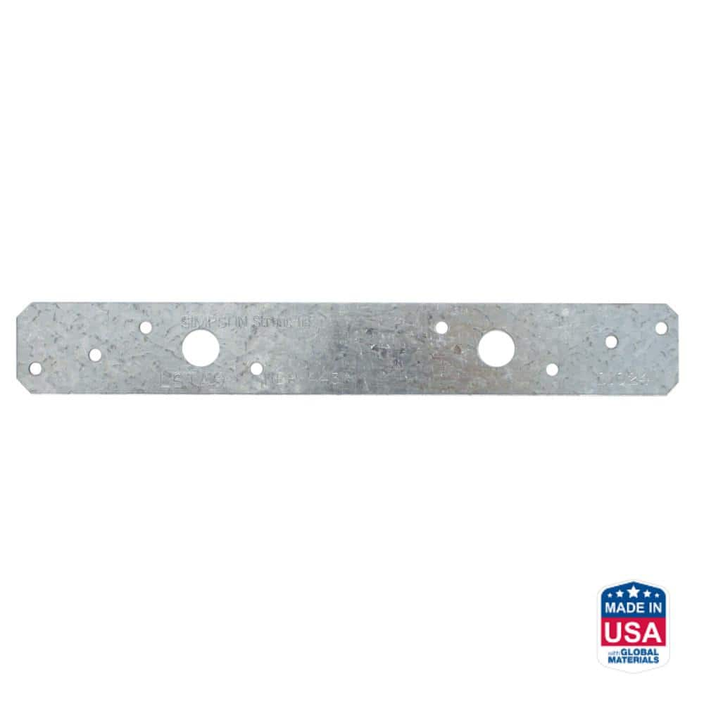 UPC 044315667909 product image for LSTA 1-1/4 in. x 9 in. 20-Gauge Galvanized Strap Tie | upcitemdb.com