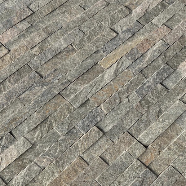 MSI Sage Green Ledger Panel 6 in. x 24 in. Natural Quartzite Wall Tile (6 Sq. ft. / CASE)