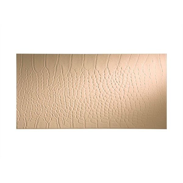 Fasade Cayman 96 in. x 48 in. Decorative Wall Panel in Bisque