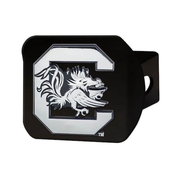 FANMATS NCAA University of South Carolina Class III Black Hitch Cover with Chrome Emblem