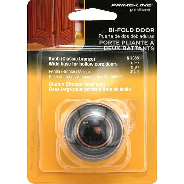 Bouton De Tirage Pour Porte Bi-pliante – Prime-Line N-7385, Bronze Classique