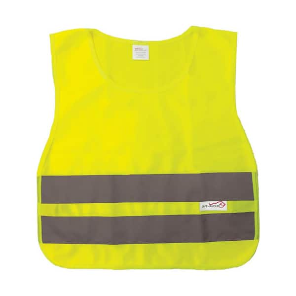 Safe Handler Medium, Child Reflective Safety Vest, Yellow, 10 Pcs/Poly Bag