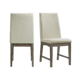 Simms Gray Upholstered Dining Chair (Set of 2)