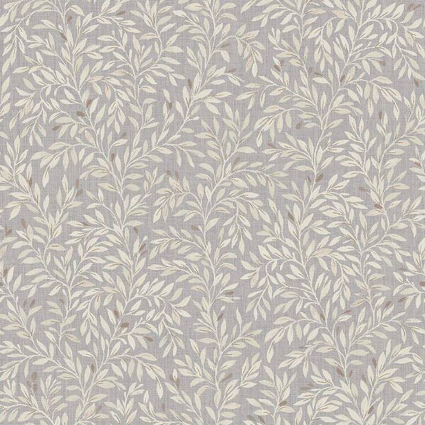 Graham & Brown Ditsy Leaf Grey Removable Wallpaper Sample