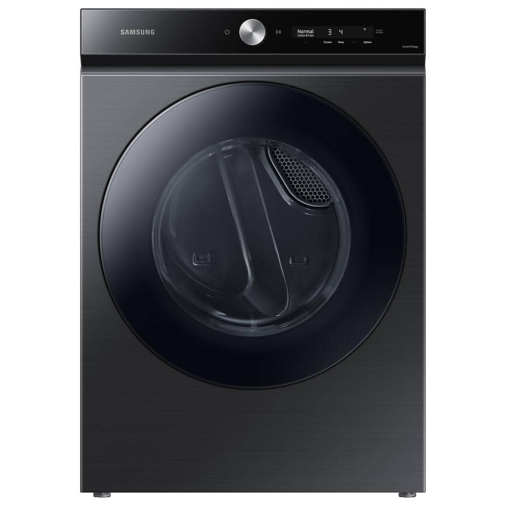 Samsung Bespoke 7.6 cu. ft. Ultra-Capacity Vented Gas Dryer in Brushed Black with Super Speed Dry and AI Smart Dial