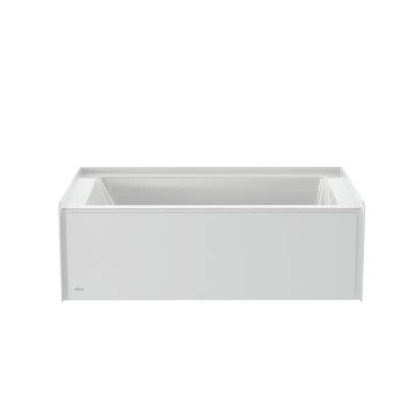 JACUZZI PROJECTA 60 in. x 36 in. Skirted Whirlpool Bathtub with Right Drain in White