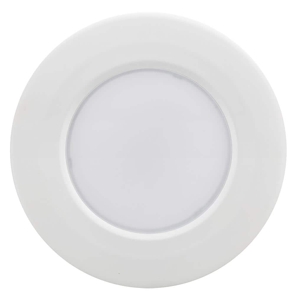 White Smart LED Recessed Light Trim with Voice Control