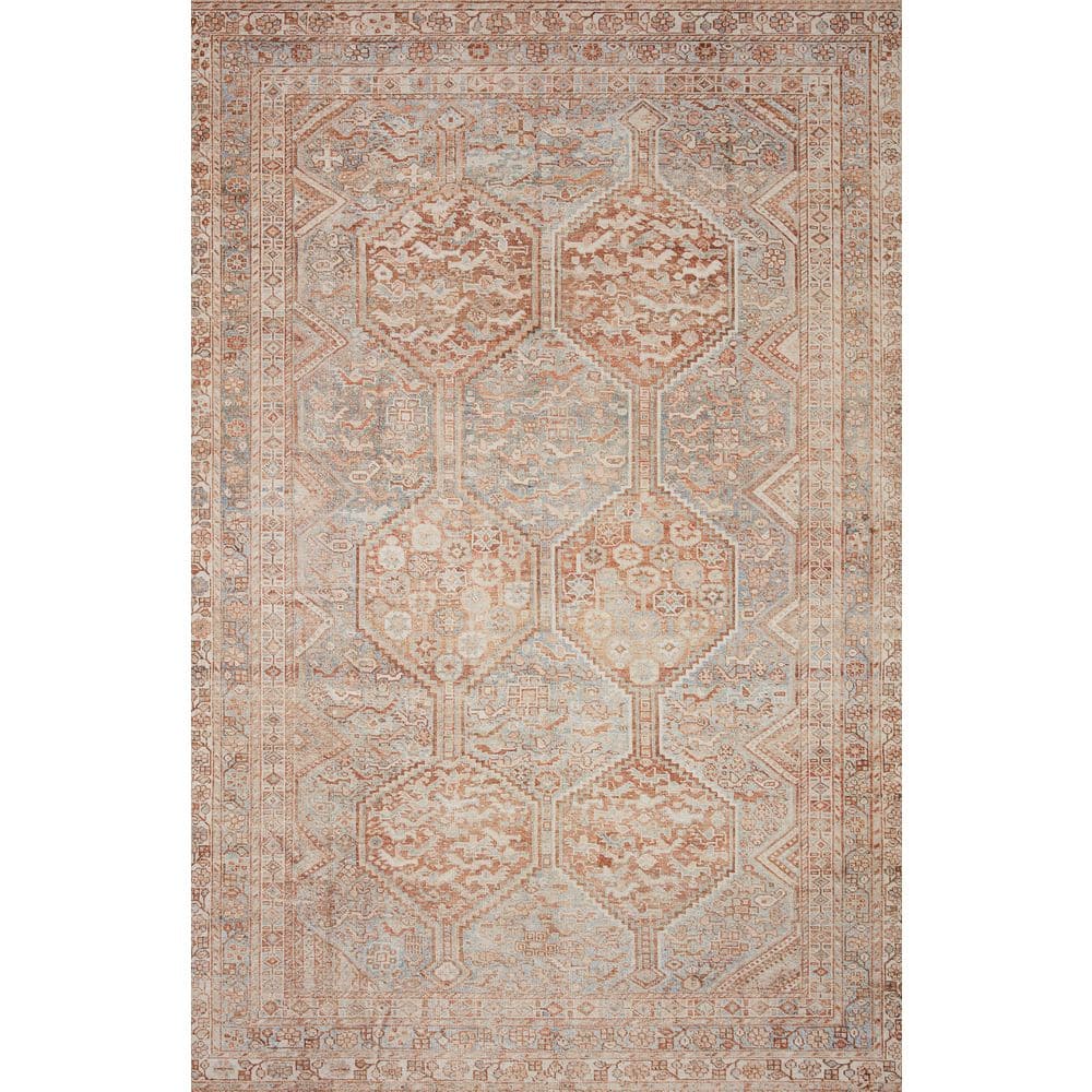 Chris Love Julia Jules Tangerine/Mist 8 ft. 6 in. x 11 ft. 6 in. Traditional Area Rug price history on PriceWatchPro