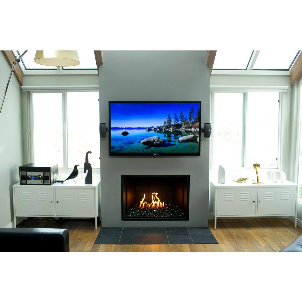 Elegant Black Tempered Broken Fire Glass, 25 lb Bag