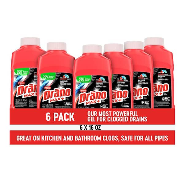 16 oz. Clog Remover Drain Cleaner for Kitchen and Bathroom Drains (6-Pack)