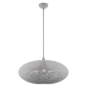 Charlton 3 Light Nordic Gray with Brushed Nickel Accents Pendant