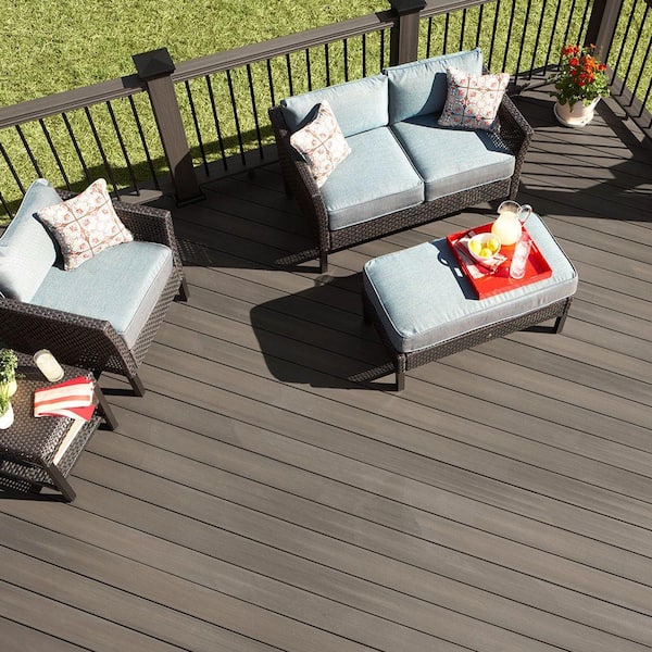 ArmorGuard 1 in. x 12 in. x 12 ft. Coastal Gray Capped Composite Fascia Deck Board