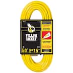 50 ft. 14/3 SJTW Outdoor Heavy-Duty 15 Amp Contractor Extension Cord with Power Light Plug