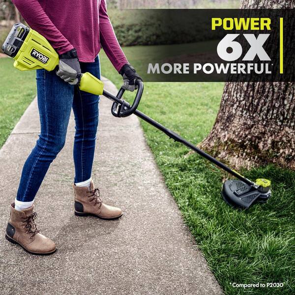 RYOBI ONE+ 18V 10 in. Cordless Battery String Trimmer and Edger with 1.5 Ah  Battery and Charger P2030 - The Home Depot