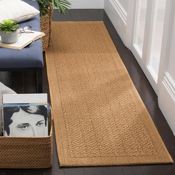 Palm Beach Maize 2 ft. x 8 ft. Speckled Border Runner Rug