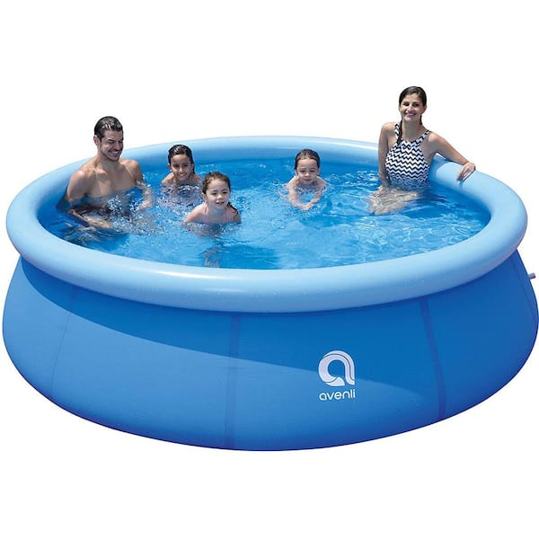 Alpulon 12 ft. x 12 ft. Round 30 in. D Blue Inflatable Above