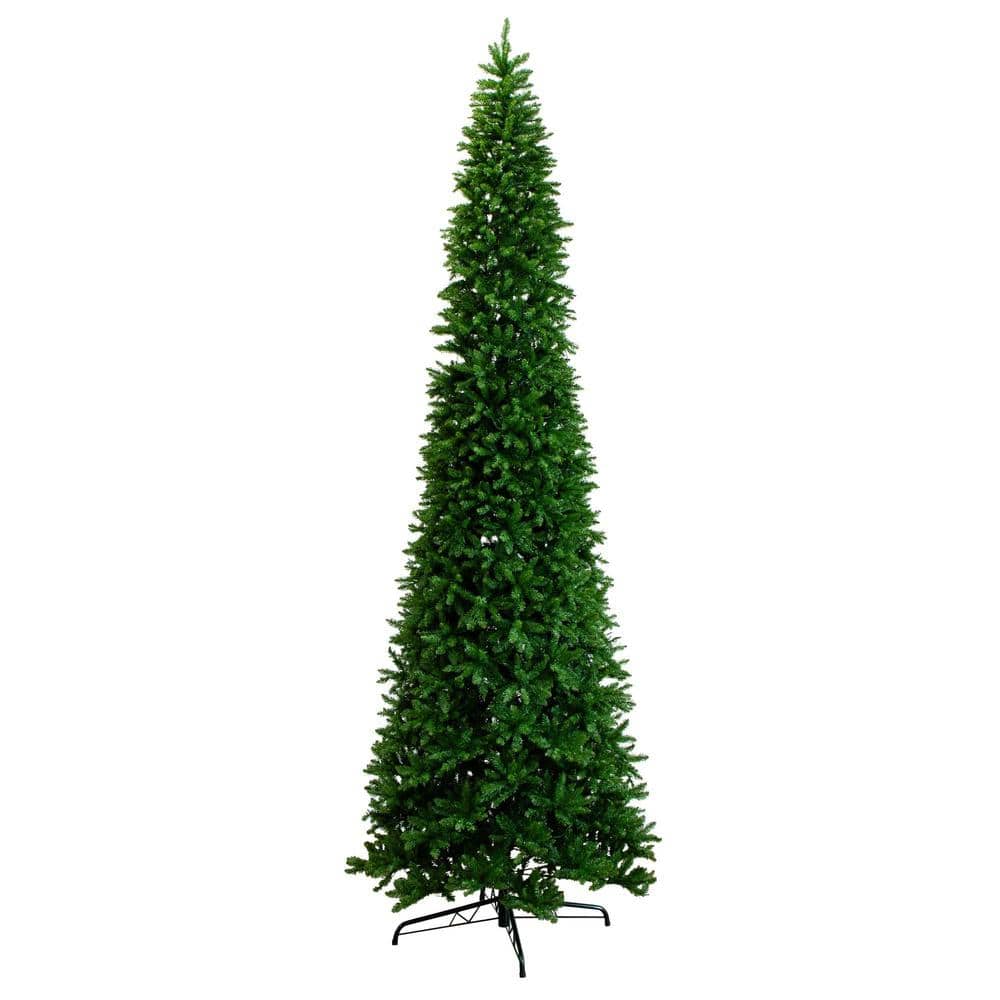 Nearly Natural 14 ft. PreLit Slim Green Mountain Pine