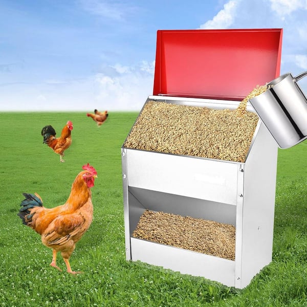 N/A 17.7in 8.3in 13.8in Rat Proof Poultry Feeder Galvanized N/A 17.7in 8.3in 13.8in Rat Proof Poultry Feeder Galvanized