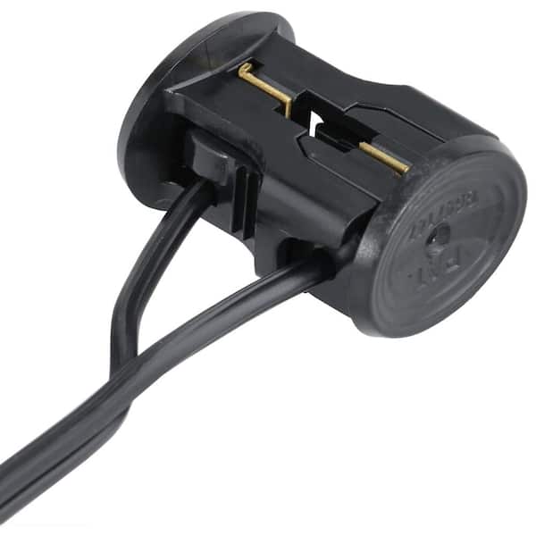 Low Voltage Black Replacement Cable Connector (2-Pack)