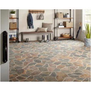 Natural Stone Collection Mongolian Spring 12 in. x 24 in. Slate Flagstone Floor and Wall Tile (13.5 sq. ft. / case)