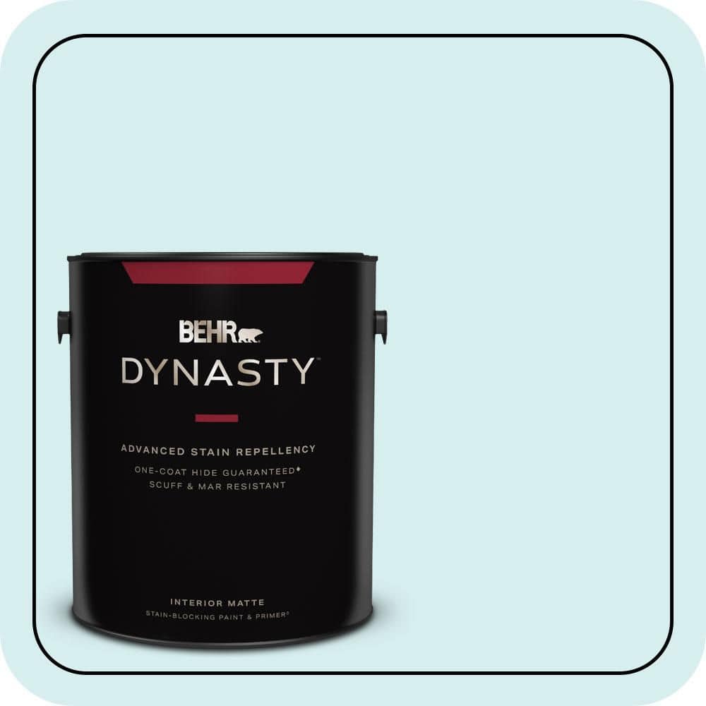 1 gal. #520A-1 Lakeside Mist Matte Interior Stain-Blocking Paint and Primer
