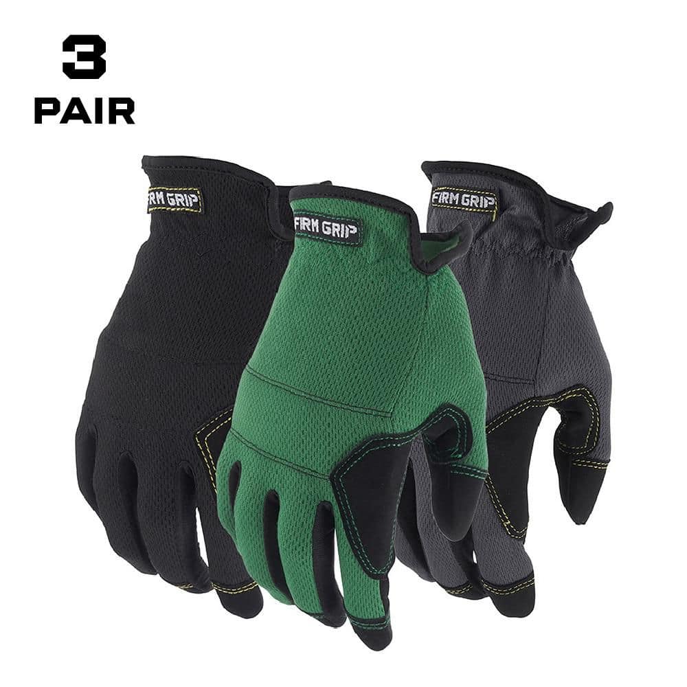 FIRM GRIP Utility Medium Work Gloves (3-Pack)