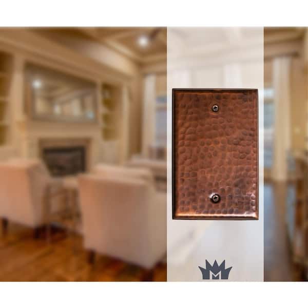 Pure Copper Hand Hammered Blank Wall Plate