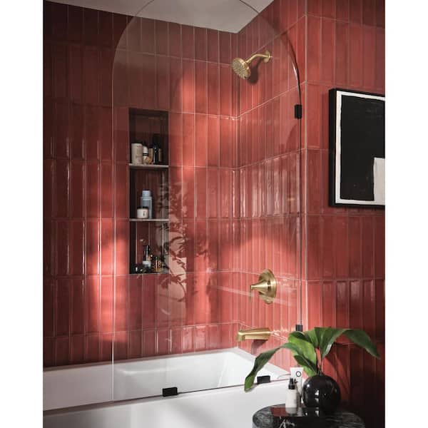 Findlay Single-Handle 6-Spray Tub and Shower Faucet in Matte Black (Valve Included)