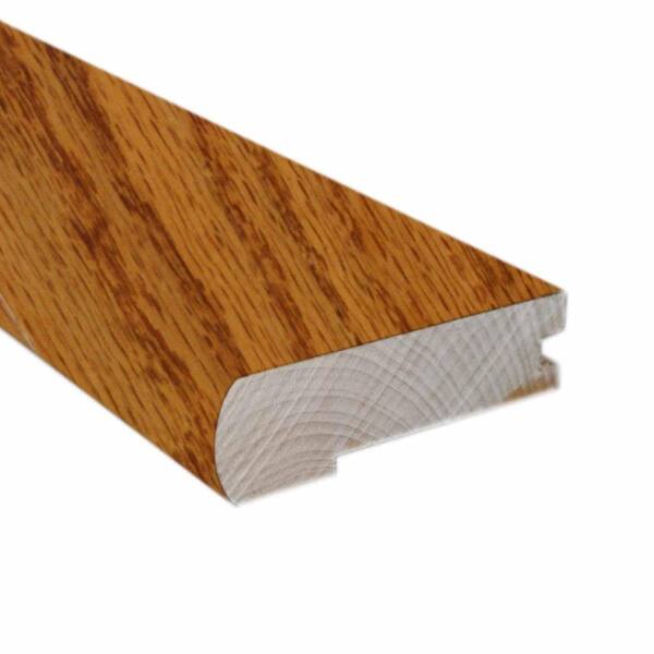 Unbranded Oak Butterscotch 2-3/4 in. Wide x 78 in. Length Flush-Mount Stair Nose Molding (Use with 3/8 in. Thick Click Floors)