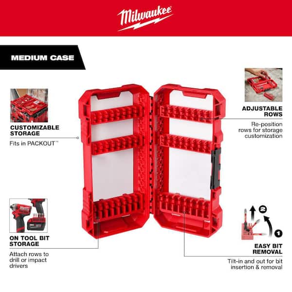 Milwaukee - SHOCKWAVE Impact Duty Alloy Steel Screw Driver Bit Set (45-Piece)