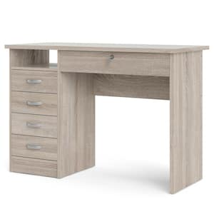 Walden 43 in. Rectangular Truffle 5 Drawer Writing Desk with Locking Feature