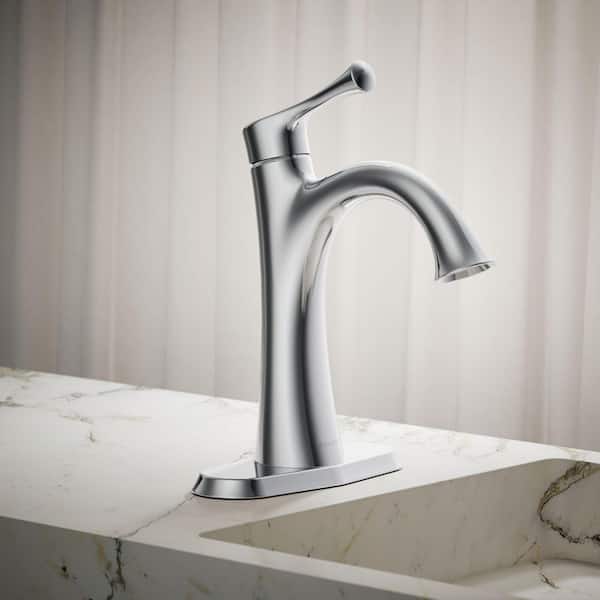 Buckley Single Handle Single Hole Bathroom Sink Faucet in Polished Chrome - 1.2 GPM