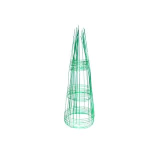 Glamos Wire Products Glamos Wire 33 in. Emerald Green Plant Support (10 ...