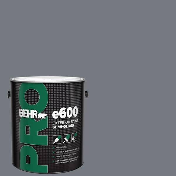 1 gal. #N510-5 Liquid Mercury color Semi-Gloss Acrylic Exterior Paint