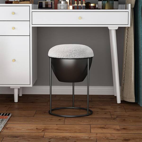 narrow vanity stool