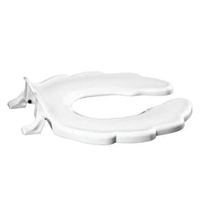 Baby Bowl Size Round Open Front Toilet Seat in White