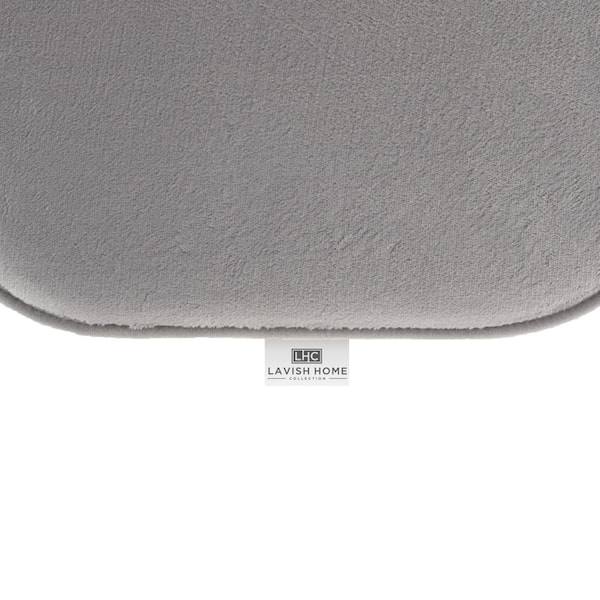 Lavish Home Memory Foam Chair Pad - Platinum