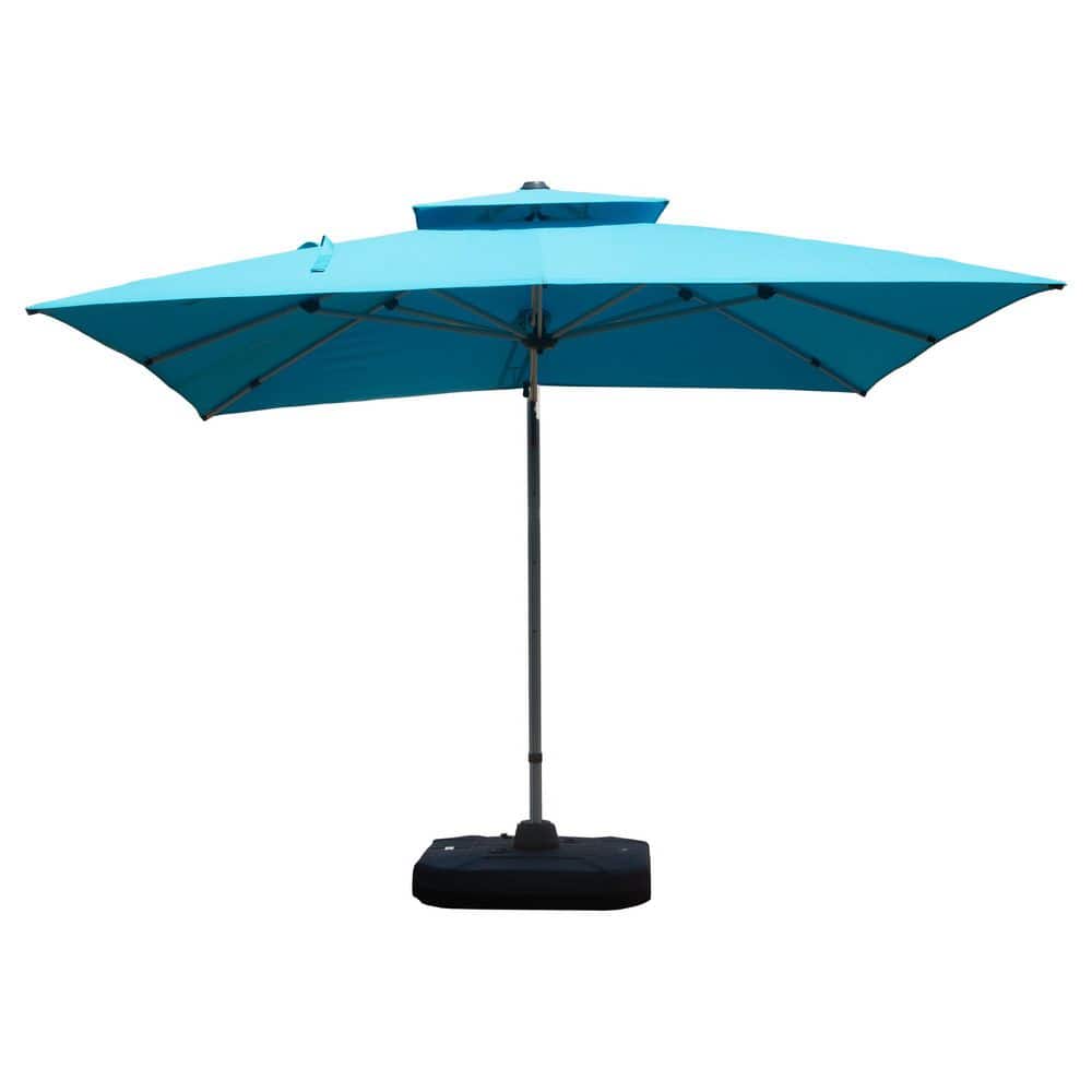 Lake Blue Square Aluminium Cantilever Umbrella with Center Pole (Base Not Included) price history on PriceWatchPro