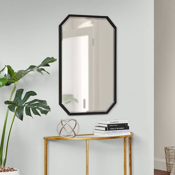 Home Decorators Collection Medium Beveled Black Framed Mirror (24 in. W x 36 in. H)