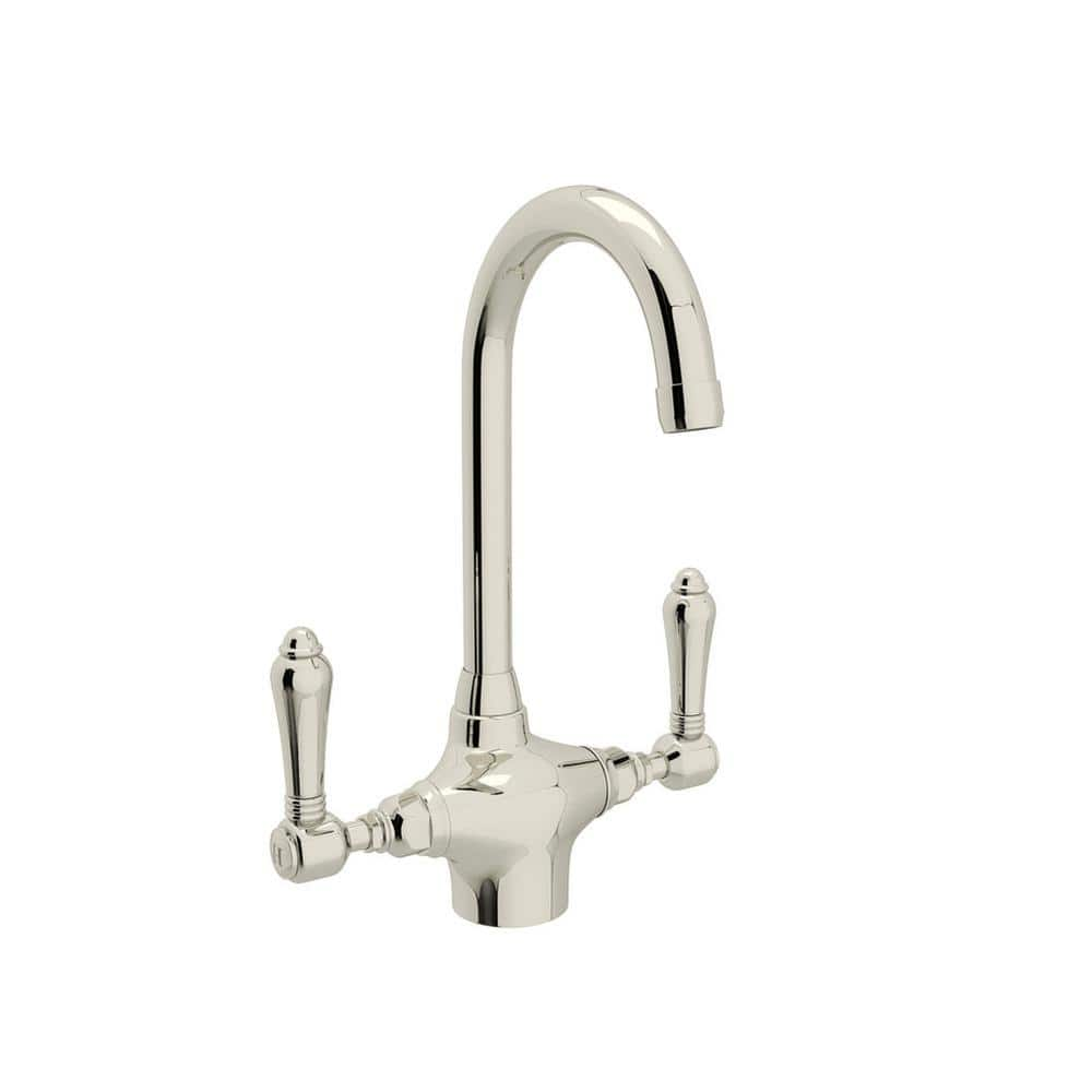 UPC 824438198043 product image for Country Kitchen Double Handle Bar Faucet in Polished Nickel | upcitemdb.com