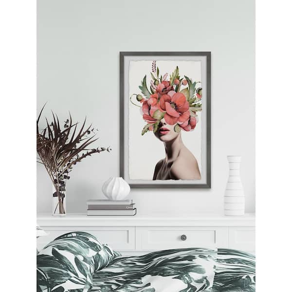 Elegant Beauty by Marmont Hill Framed People Art Print 30 in. x 20 in.  JFFO104GWFPFL30 - The Home Depot