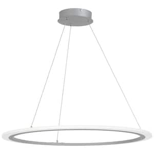 Discovery 75-Watt Equivalence Silver Integrated LED Pendant