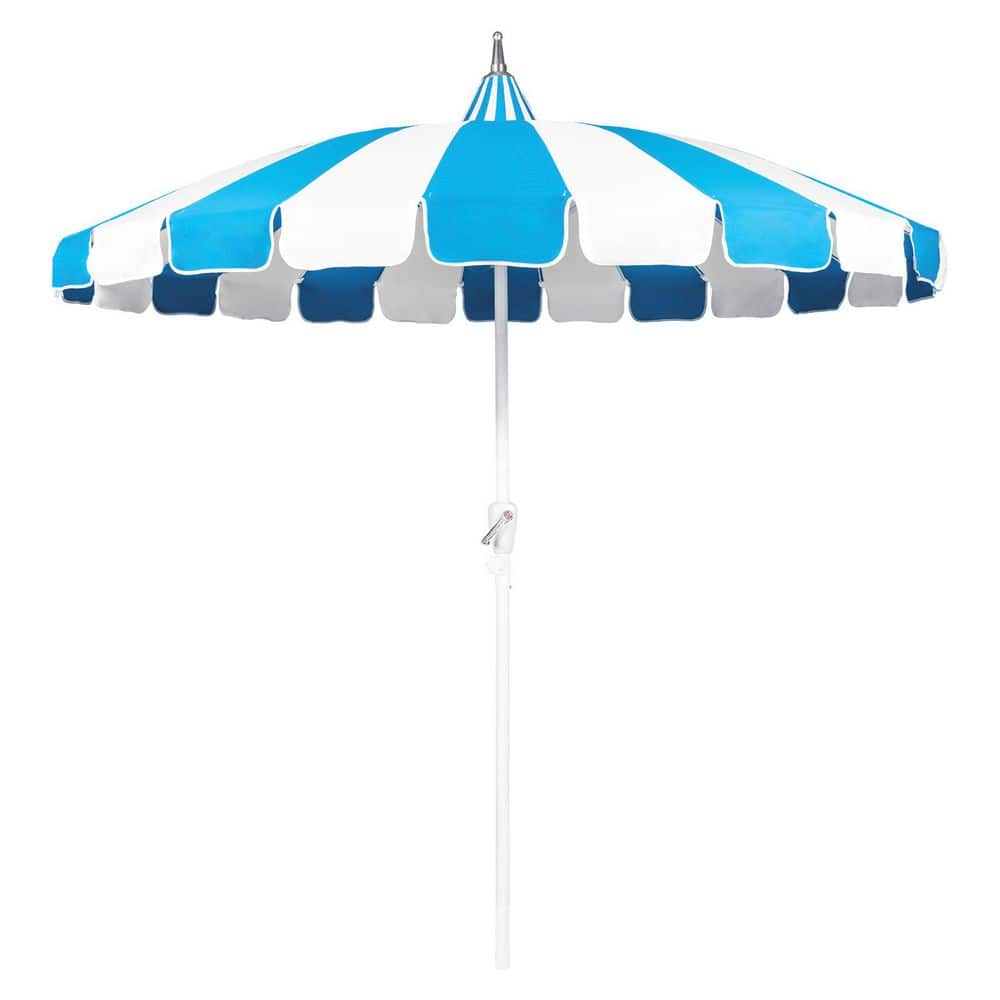 GARSING 8 ft. Pagoda Outdoor Market Patio Umbrella in Teal