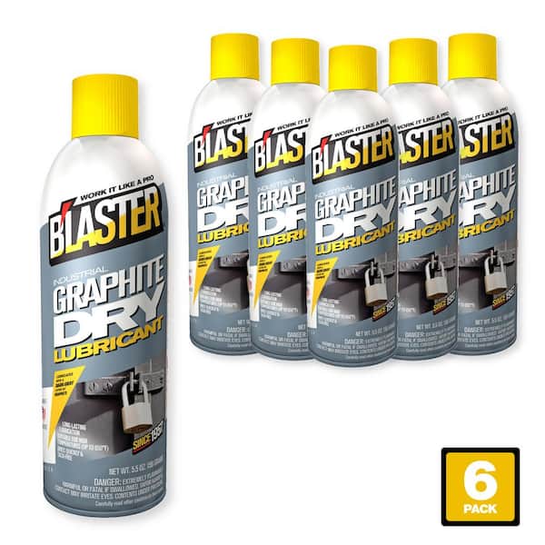 5.5 oz. Industrial Graphite Dry Lubricant Spray (Pack of 6)