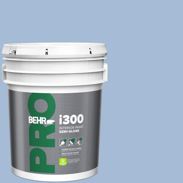 BEHR PRO 5 gal. #M530-3 Perennial Blue Semi-Gloss Interior Paint