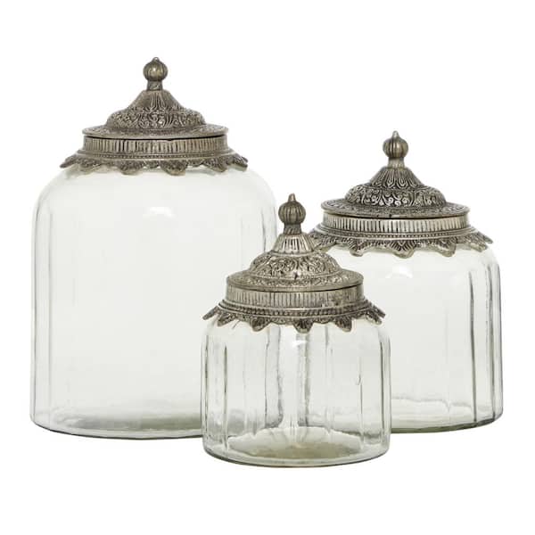Glass Mason Jar (Set of 3) w/ Tray 3" x 5" Tall - Potomac Floral  Wholesale
