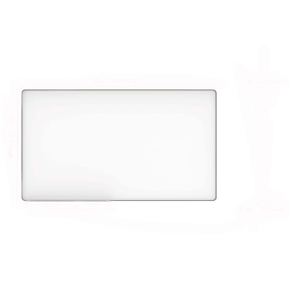 72 in. W x 48 in. H Rectangular Framed Wall Bathroom Vanity Mirror for Bedr