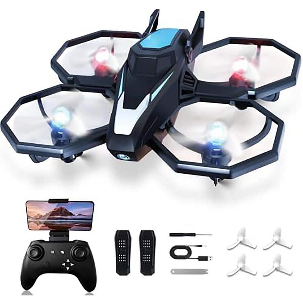 Camera Drone with 1080P HD FPV Remote Control Gestures Selfie One-Key Take Off 3D Flips Dual Power Play price history on PriceWatchPro