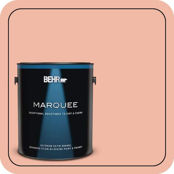 BEHR MARQUEE 1 gal. #220C-3 Antique Cameo Satin Enamel Exterior Paint & Primer